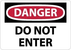 MSC&nbsp;DANGER SERIES SIGNS