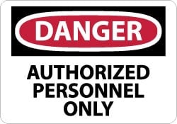 MSC&nbsp;DANGER SERIES SIGNS