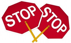 MSC SAFE T PADDLE SIGN