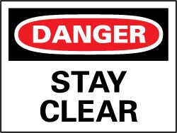 MSC DANGER STAY CLEAR SGN