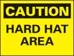MSC&nbsp;HARD HAT AREA SIGN