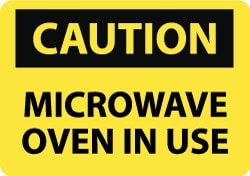 MSC&nbsp;MICROWAV OVEN IN USE SIGN