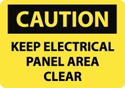 MSC KP ELCT PNL AREA CLR SIGN