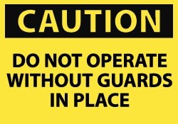 MSC DONT OP MACH W/O GRD SIGN