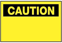 MSC CAUTION ONLY SIGN