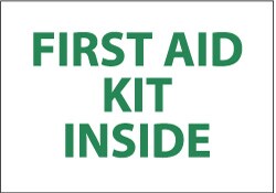 MSC&nbsp;FIRST AID KIT INSIDE SIGN