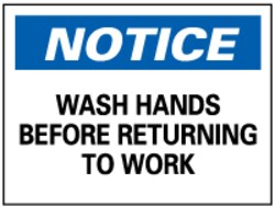 MSC&nbsp;WASH HANDS BEFORE WRK SGN