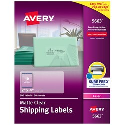 MSC EASYPEEL LASER MAIL LABEL