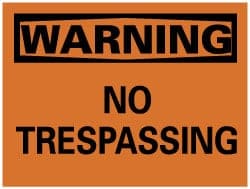 MSC&nbsp;WARN NO TRESPASSNG SGN