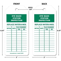 MSC&nbsp;EYE WASH INSPECTION TAG
