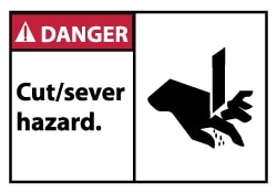 MSC&nbsp;DANGER CUT SERV HZ LABEL
