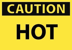 MSC&nbsp;CAUTION HOT LABEL