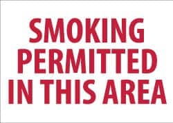 MSC SMOKING PERMITTED SIGN