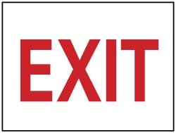 MSC&nbsp;EXIT SIGN