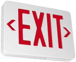 MSC LIGHTED EXIT SIGN