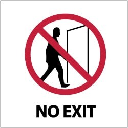 MSC&nbsp;NO EXIT LABEL