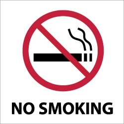 MSC NO SMOKING LABEL