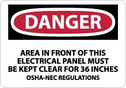 MSC&nbsp;DNGER AREA KEPT CLEAR