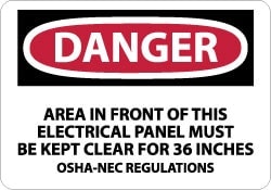 MSC&nbsp;DNGER AREA KEPT CLEAR