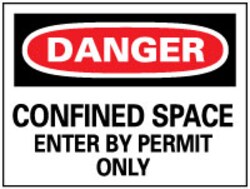 MSC&nbsp;DANGER CONFINED SPACE SGN