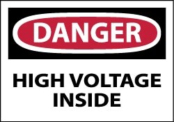 MSC&nbsp;HIGH VOLTAGE INSIDE SIGN
