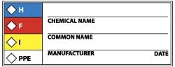 MSC VINYL RTK HAZ WARN LABEL