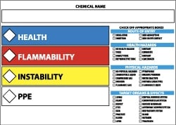 MSC&nbsp;3X5 VINYL HAZ MAT LABEL
