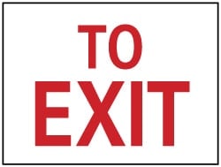 MSC&nbsp;TO EXIT SIGN