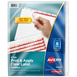 MSC&nbsp;INDEX CLR LABEL DIVIDER
