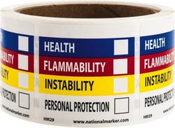 MSC WRITE-ON HAZARDOUS LABEL