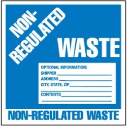 MSC&nbsp;NON HAZ WASTE LBL-NON REG