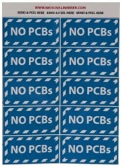 MSC&nbsp;HAZ WASTE LBL-NO PCB'S