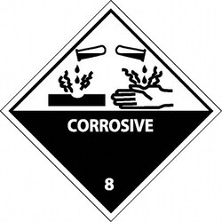 MSC&nbsp;DOT SHPPNG LBL-CORROSIVE