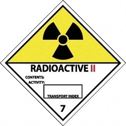 MSC&nbsp;DOT SHPPNG LBL-RADIOACTIV