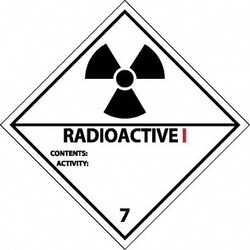 MSC&nbsp;DOT SHPPNG LBL-RADIOACTI