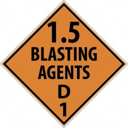 MSC&nbsp;DOT PLACARD-1.5 BLASTING