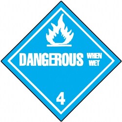 MSC DOT PLACARD-DANGEROUS WHE