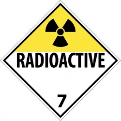 MSC DOT PLACARD-RADIOACTIVE