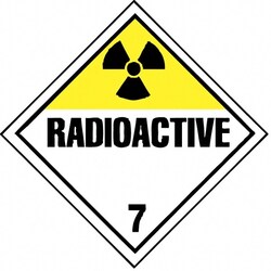 MSC&nbsp;DOT PLACARD-RADIOACTIVE