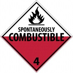 MSC DOT PLACARD-SPONTANEOUSLY