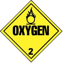 MSC DOT PLACARD-OXYGEN