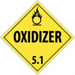 MSC&nbsp;DOT PLACARD-OXIDIZER