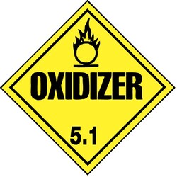 MSC&nbsp;DOT PLACARD-OXIDIZER