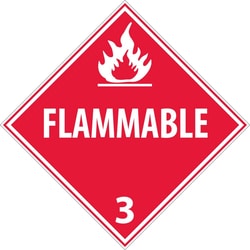 MSC&nbsp;DOT PLACARD-FLAMMABLE