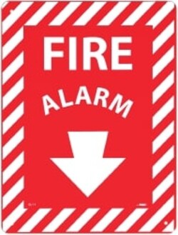 MSC GLOW SGN - FIRE ALARM