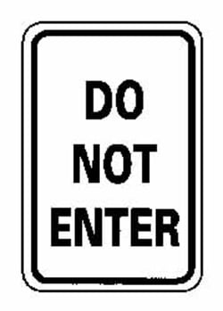 MSC&nbsp;TRAFFIC SGN - DO NOT ENTR