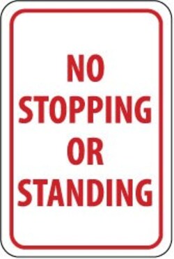 MSC&nbsp;TRAFFIC SGN - NO STOPPNG