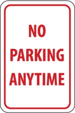 MSC&nbsp;TRAFFIC SGN - NO PARK ANY