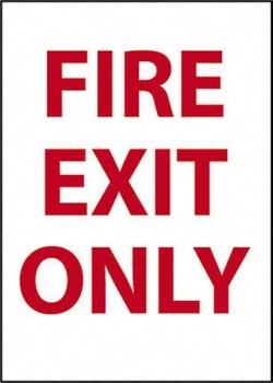 MSC&nbsp;INFO/FIRE SGN - FRE EXIT