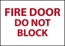 MSC&nbsp;INFO/FIRE SGN - FIRE DOOR